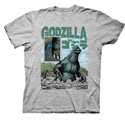 Godzilla Classic Comic Ocean Art T-Shirt