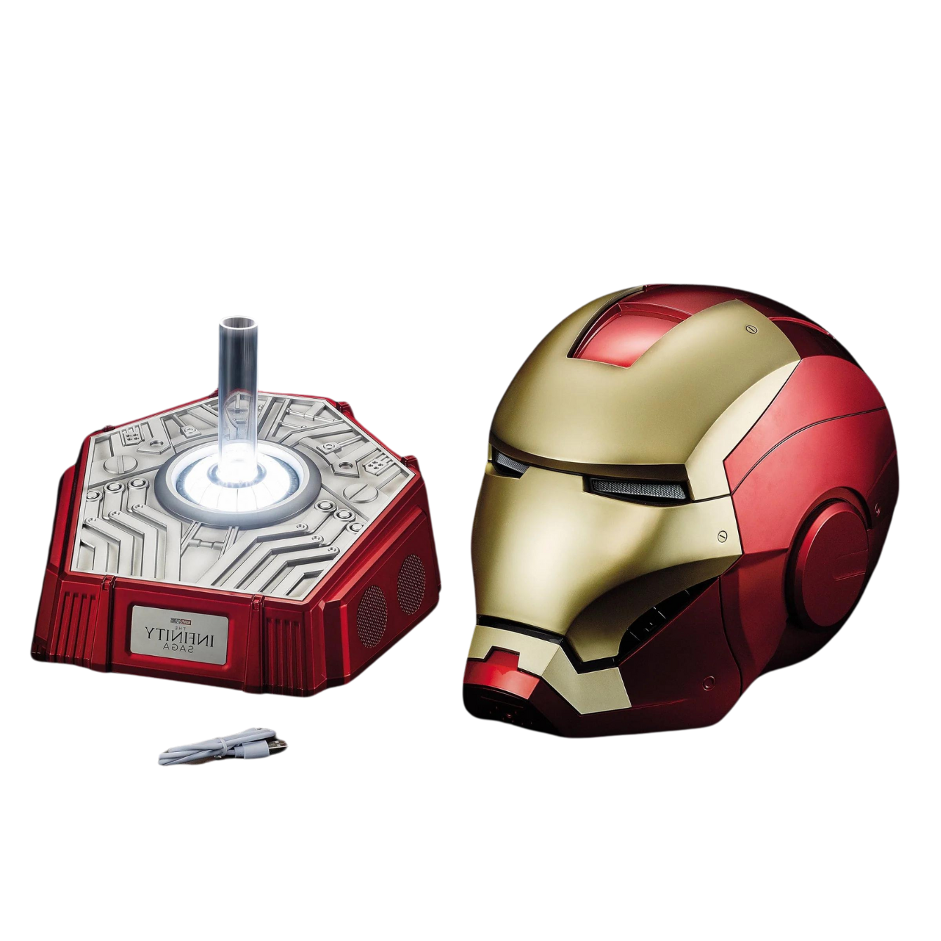 PRE-ORDER Killerbody 1: 1 Collectible Iron Man MK7 Wearable Helmet with Bluetooth Speaker stand