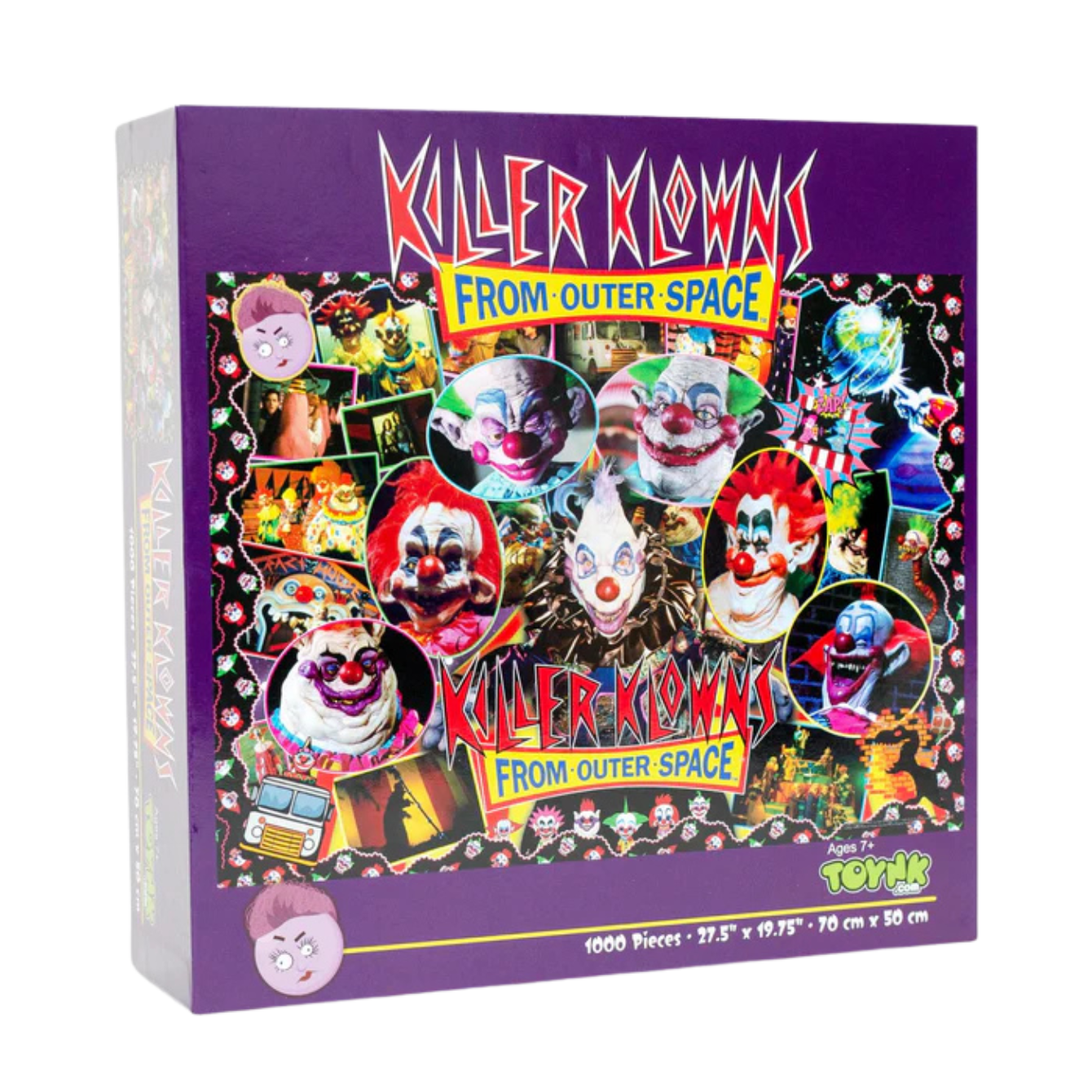Killer Klowns From Outer Space Kollage B 1000-Piece Jigsaw Puzzle | 28 x 20 Inches