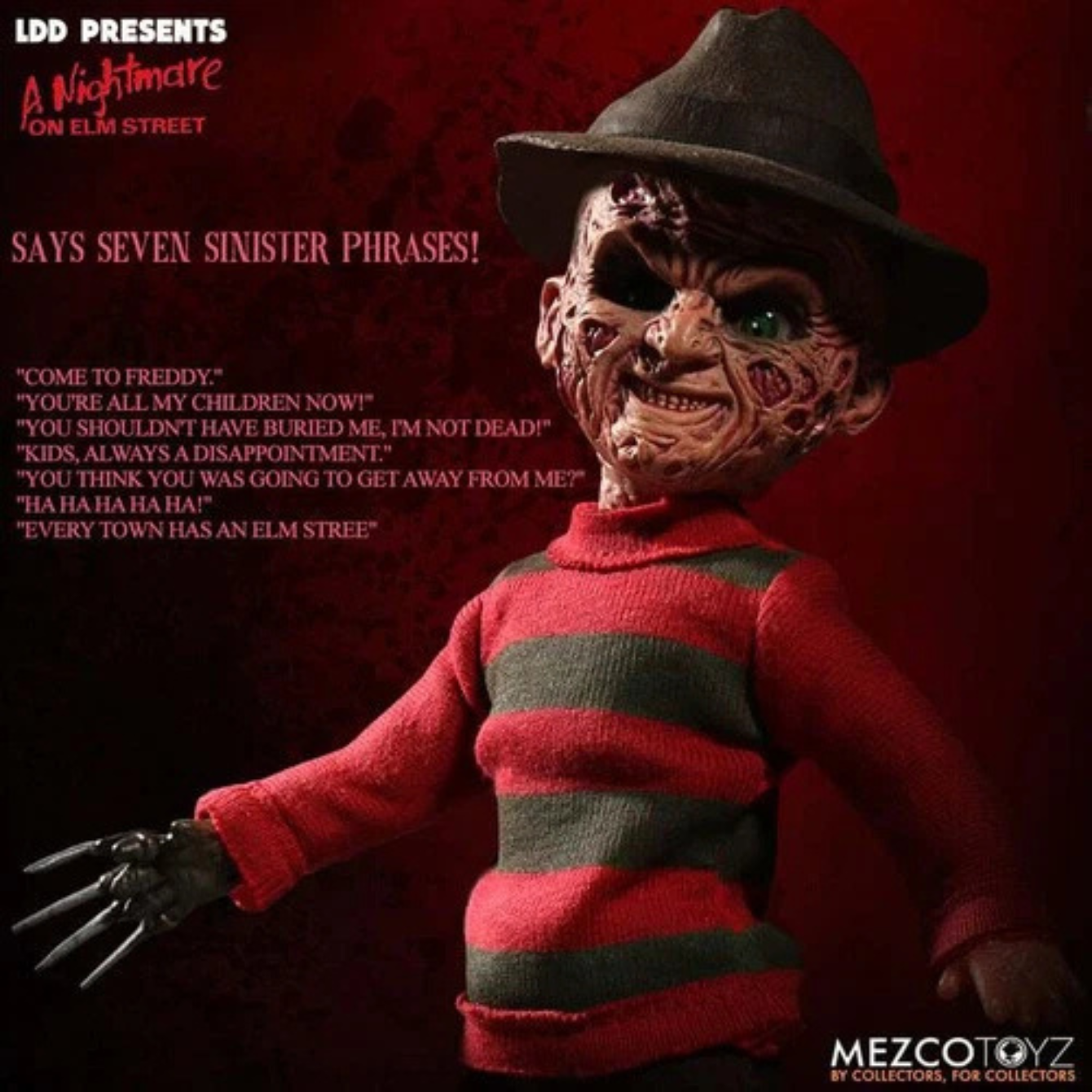 Living Dead Dolls A Nightmare On Elm Street: Talking Freddy Krueger
