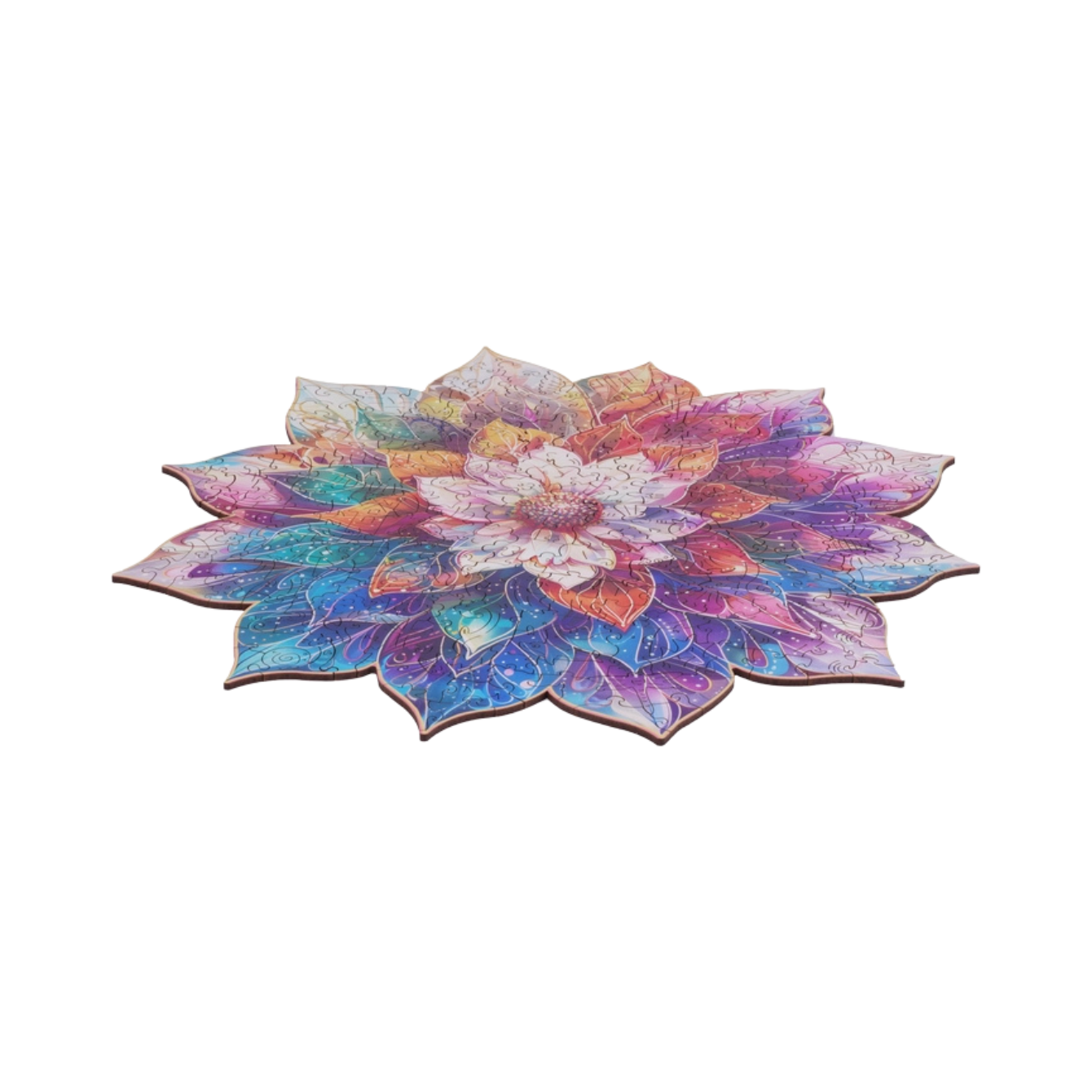 Rowood Mystic Mandala Flower 2D Wooden Puzzles