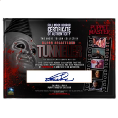 The Andre Toulon Puppet Master Replica Collection - BLOOD SPLATTERED TUNNELER
