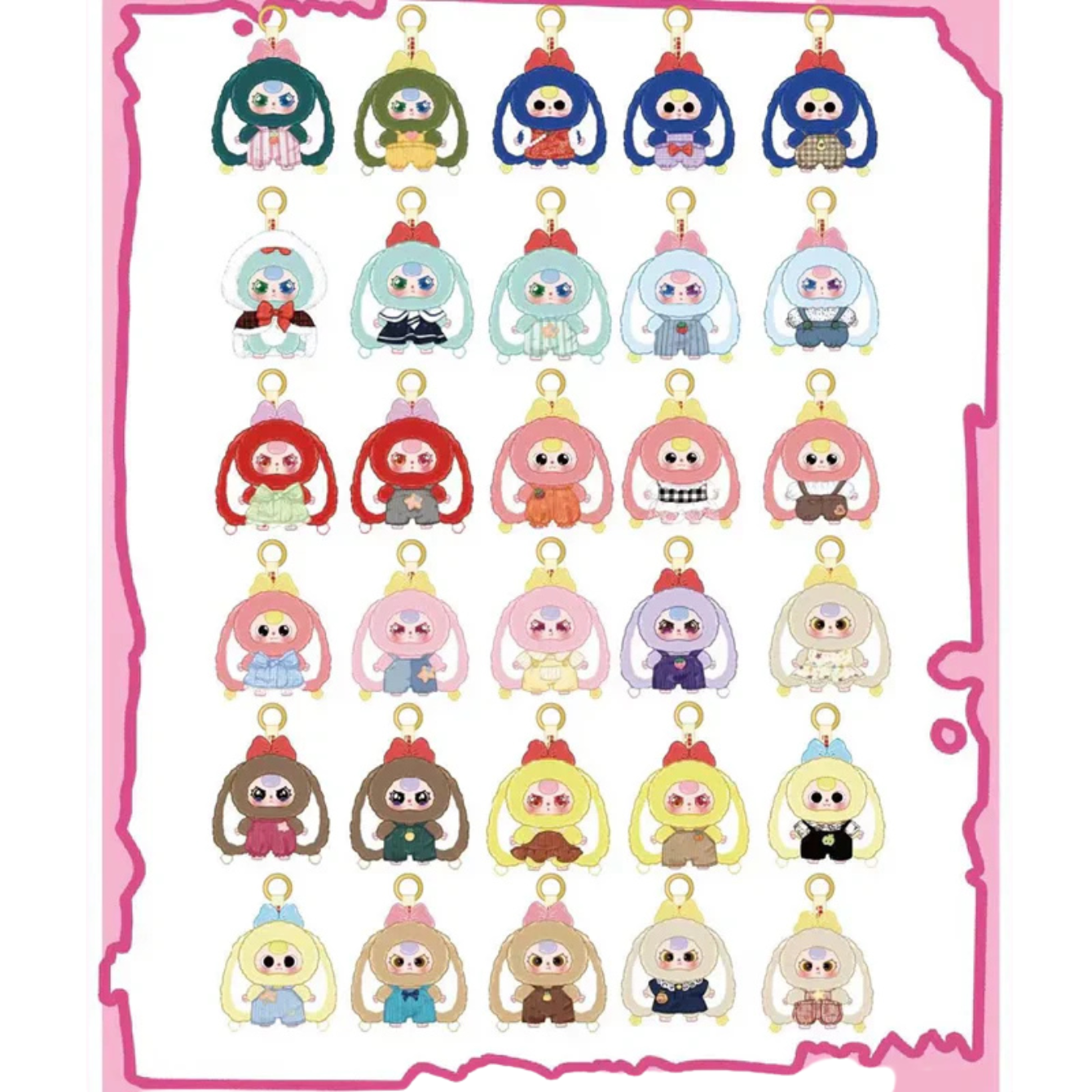 Baby Three V2 Rabbit Macaron Cute Bunny Plush Series Blind Box