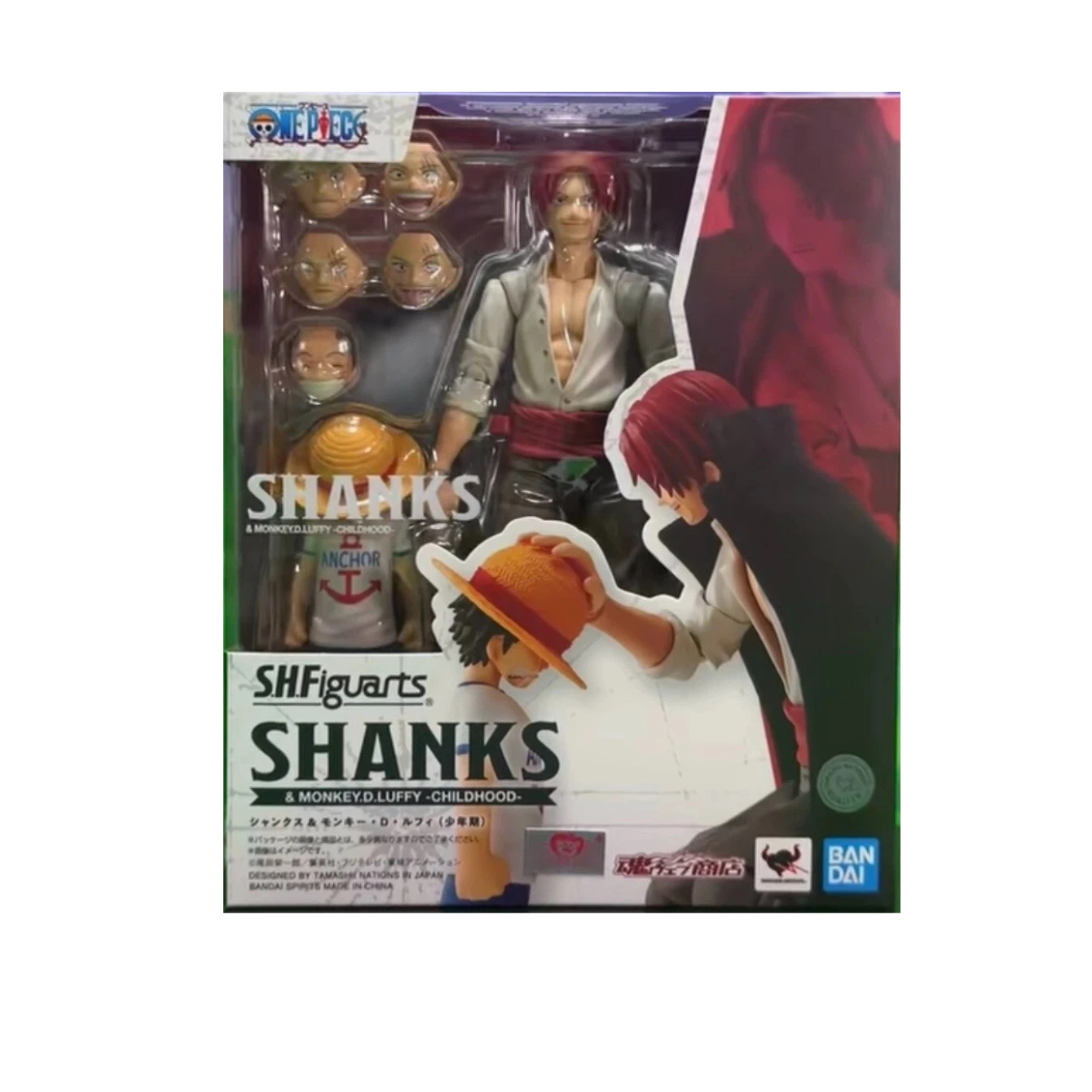 TAMASHII NATIONS - One Piece - Shanks & Monkey D. Luffy -Childhood-, Bandai Spirits S.H.Figuarts Action Figure