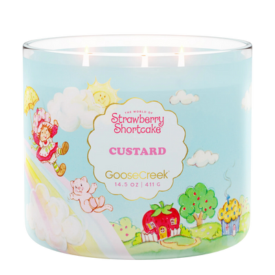CUSTARD 3-WICK STRAWBERRY SHORTCAKE CANDLE