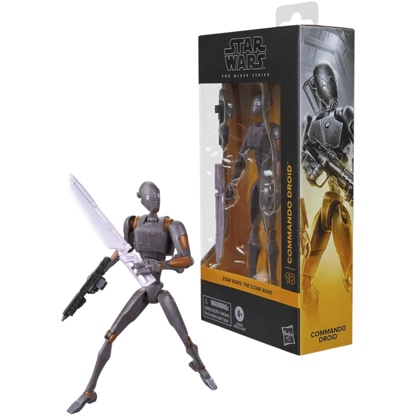 STAR WARS The Black Series Commando Droid, The Clone Wars Premium Collectible 6 Inch Action Figure