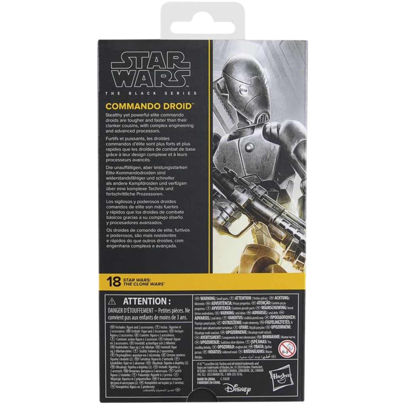STAR WARS The Black Series Commando Droid, The Clone Wars Premium Collectible 6 Inch Action Figure
