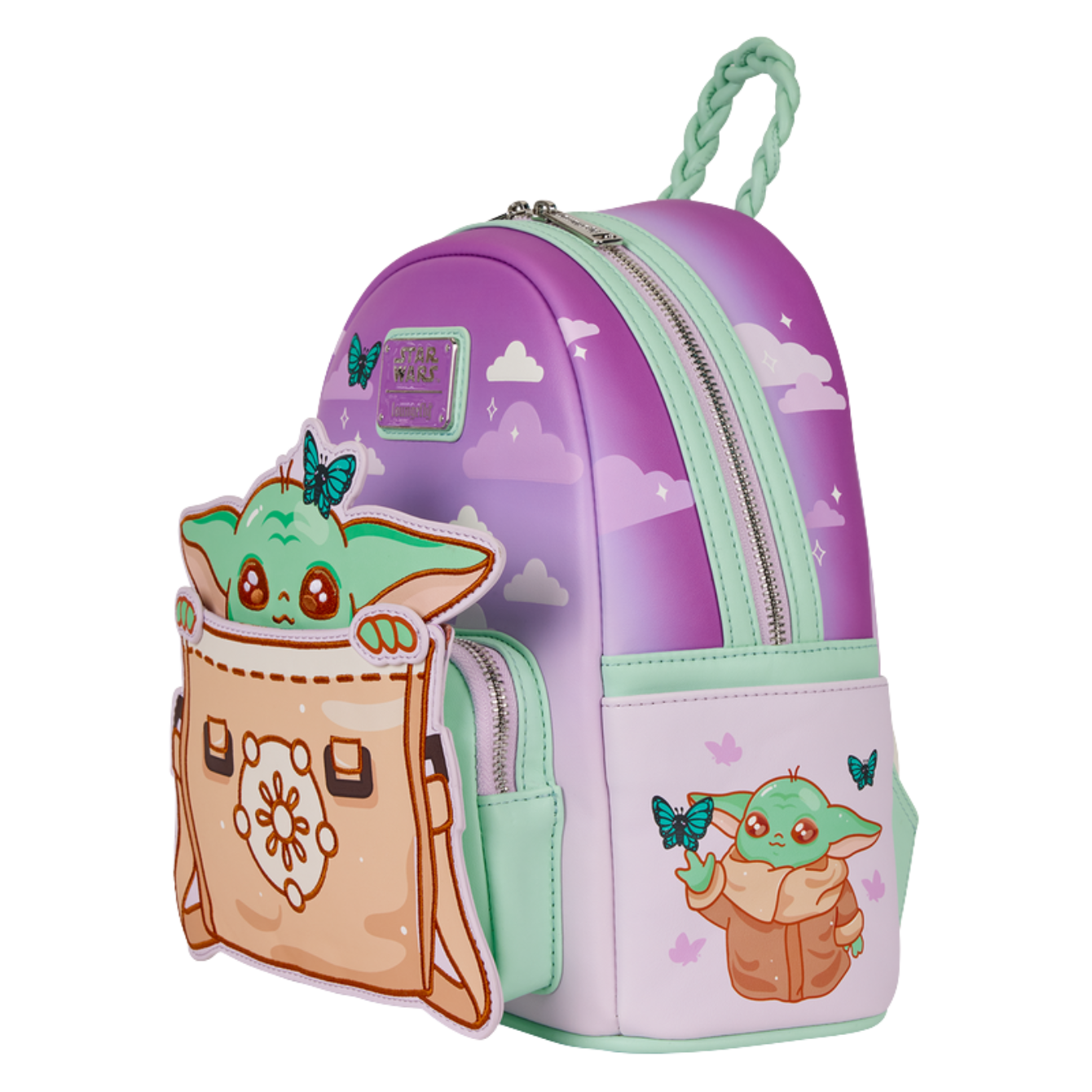 The Mandalorian Grogu Butterfly Mini Backpack