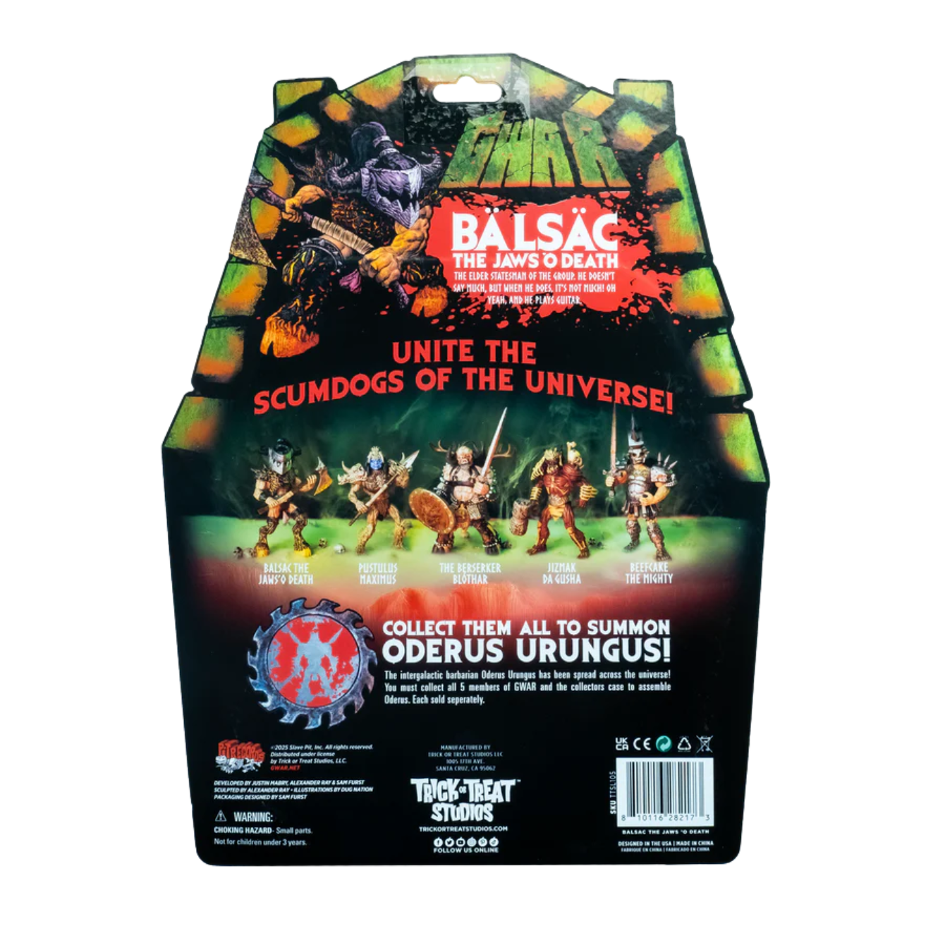 GWAR - Balsac the Jaws 'O Death - 5" Action Figure