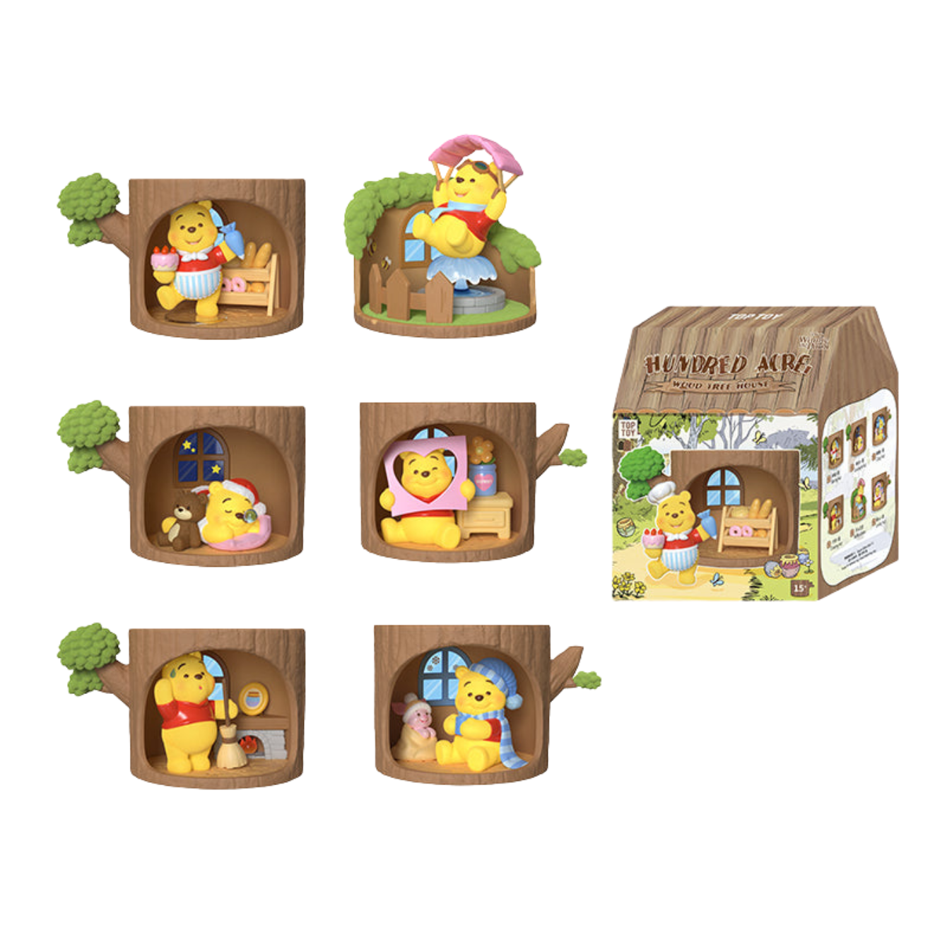 Winnie the Pooh Hundred Acre Wood Tree House Series Figure Blind Box