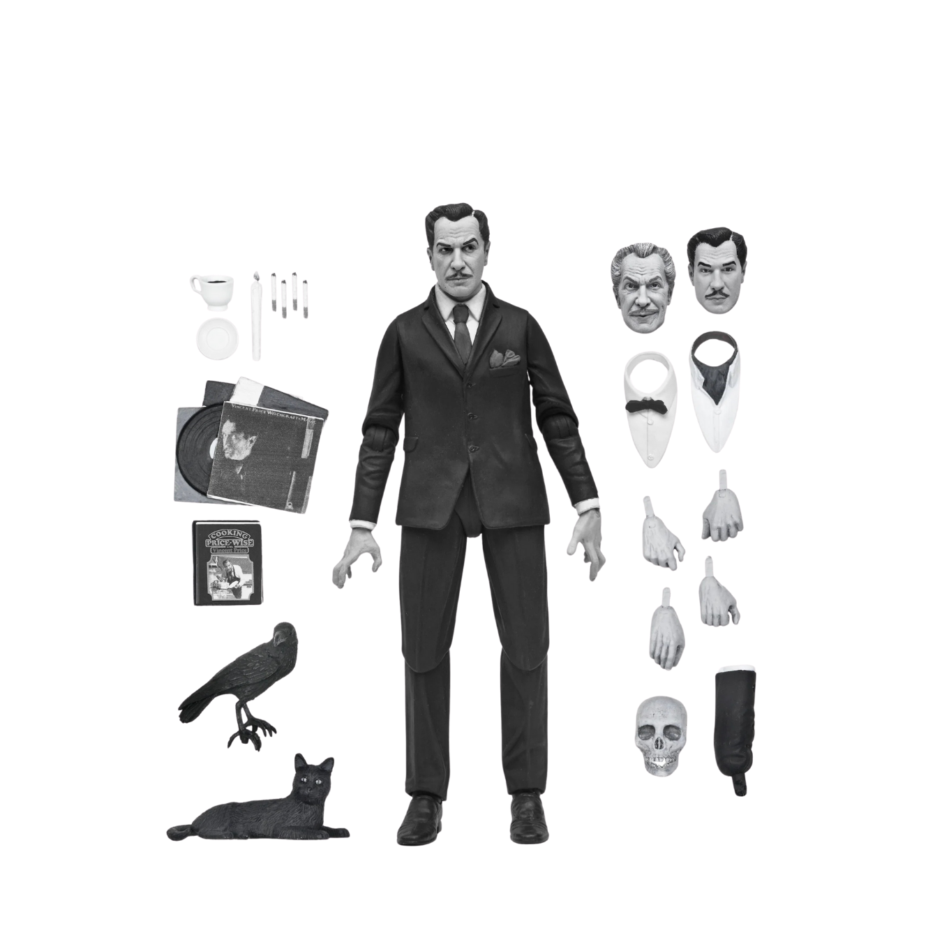 Ultimate Vincent Price 7" Scale Action Figure (Black & White)