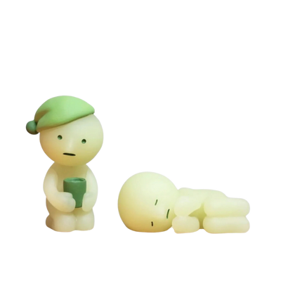 Dreams Smiski Glow in The Dark Figure, Bed Series, Random Style, 1 Pack