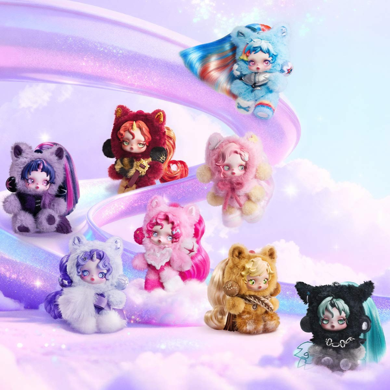 SKULLPANDA × My Little Pony Series Plush Doll Pendant – Replay