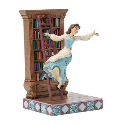 Enesco Disney Traditions by Jim Shore Beauty and The Beast Belle with Bookshelf Figurine