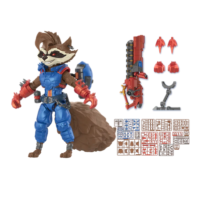 Marvel Rivals Champion Class 08 Rocket Raccoon Model Kits | Blokees