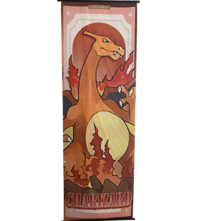 Charizard Pokemon Wall Scroll