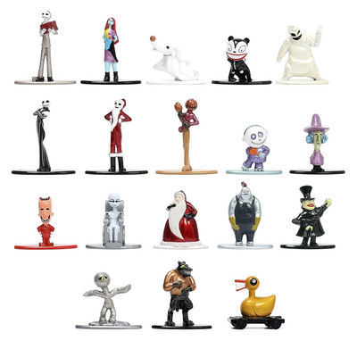 Nightmare Before Christmas Nano Metalfigs 18 Pack | 1.65 Inch Die-Cast Figures