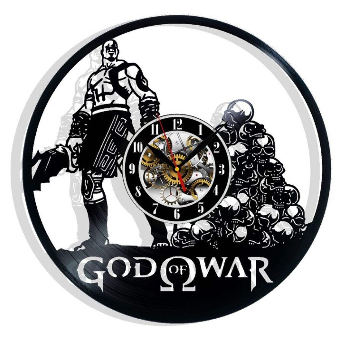 God of War Vinyl Wall Clock