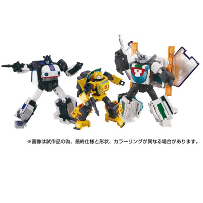 Transformers Dramatic Capture Series Cybertron Chase Three-Pack of Figures