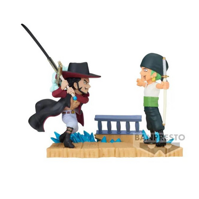 Roronoa Zoro vs Dracule.Mihawk "One Piece", Bandai Spirits World Collectable Figure Log Stories