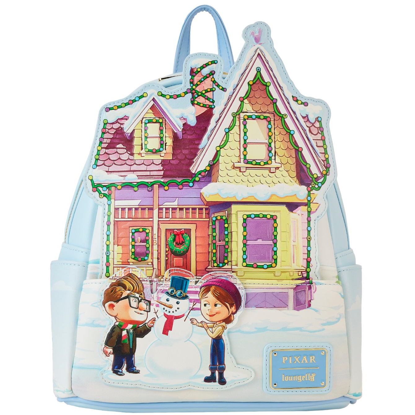 Loungefly Disney Pixar UP House Christmas Lights Mini Backpack