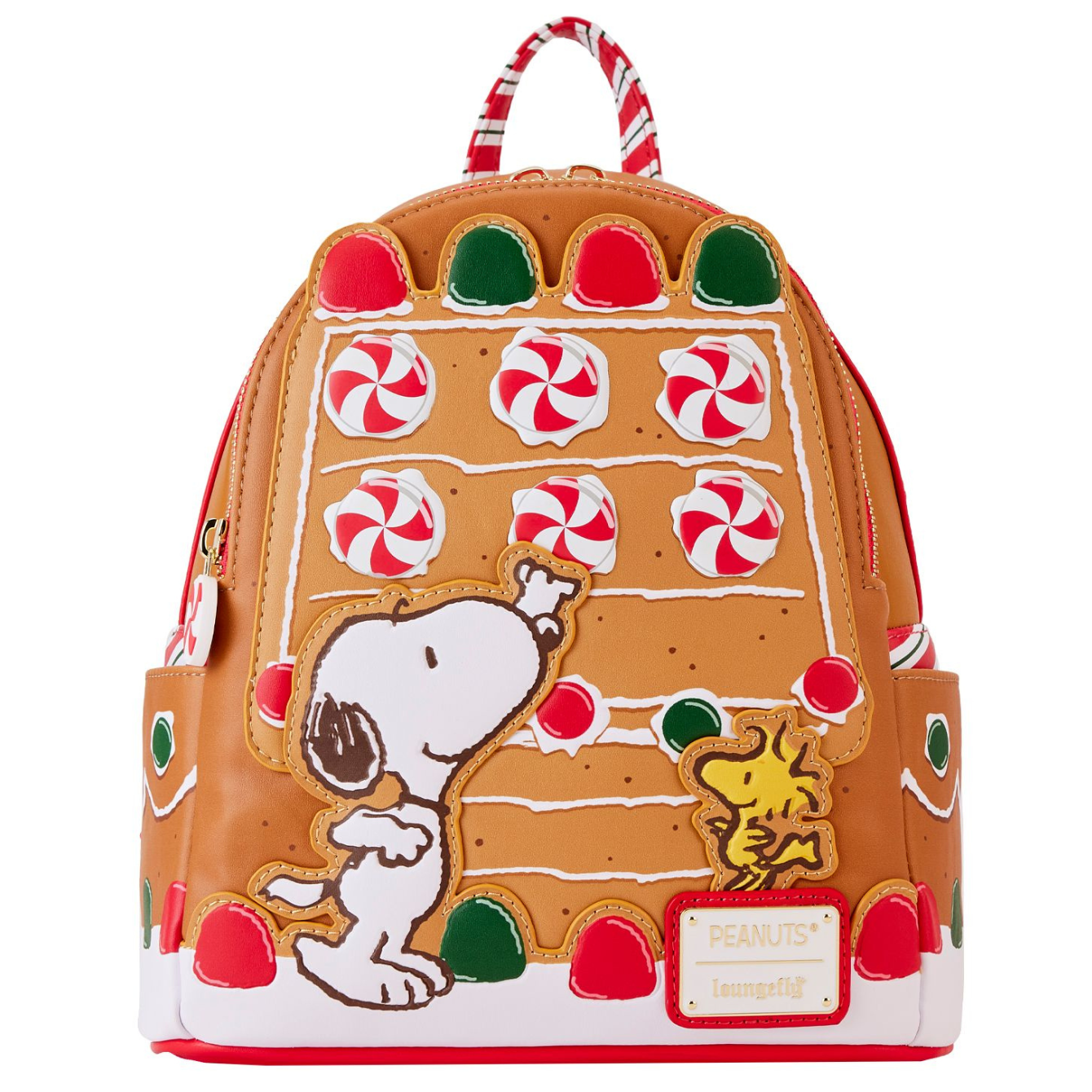 Loungefly Peanuts Snoopy Gingerbread House Mini Backpack