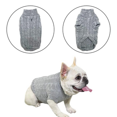 Turtleneck Dog Sweater Winter Coat Apparel Size Medium