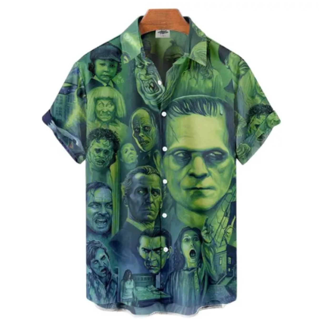 Green&Blue Horror Monsters 3D Print Shirt