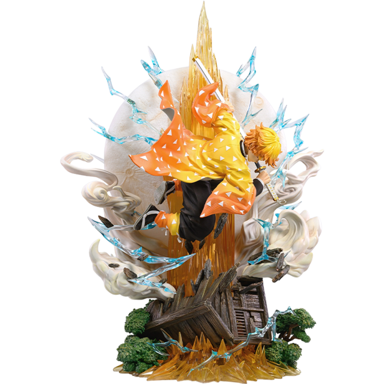 Zenitsu Agatsuma: Thunder Breathing First Form Thunderclap and Flash