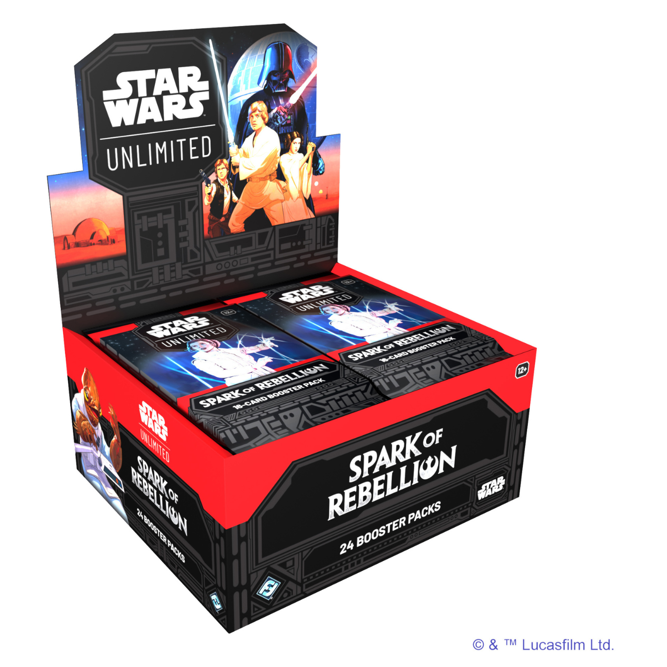 Star Wars: Unlimited - Spark of Rebellion Booster Display