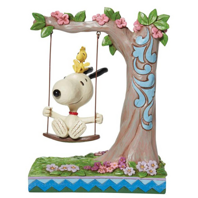 Snoopy & Woodstock on Swing