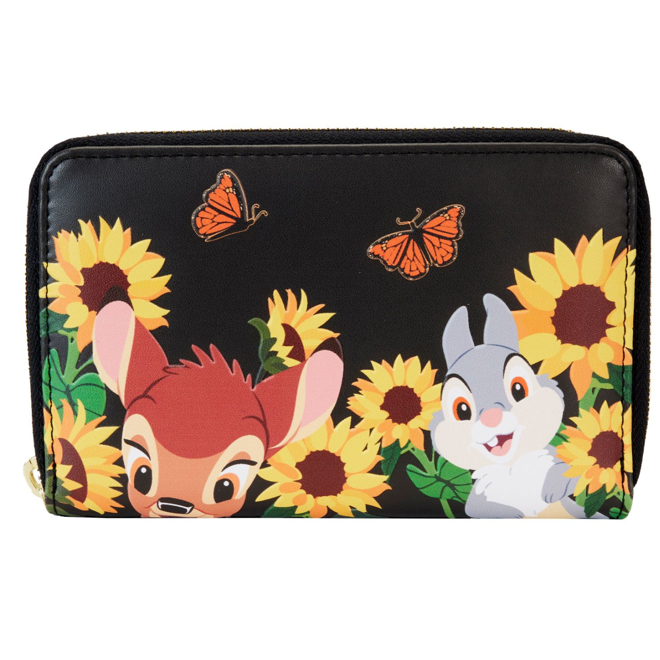 Disney Bambi Sunflower Friends Zip Around Wallet