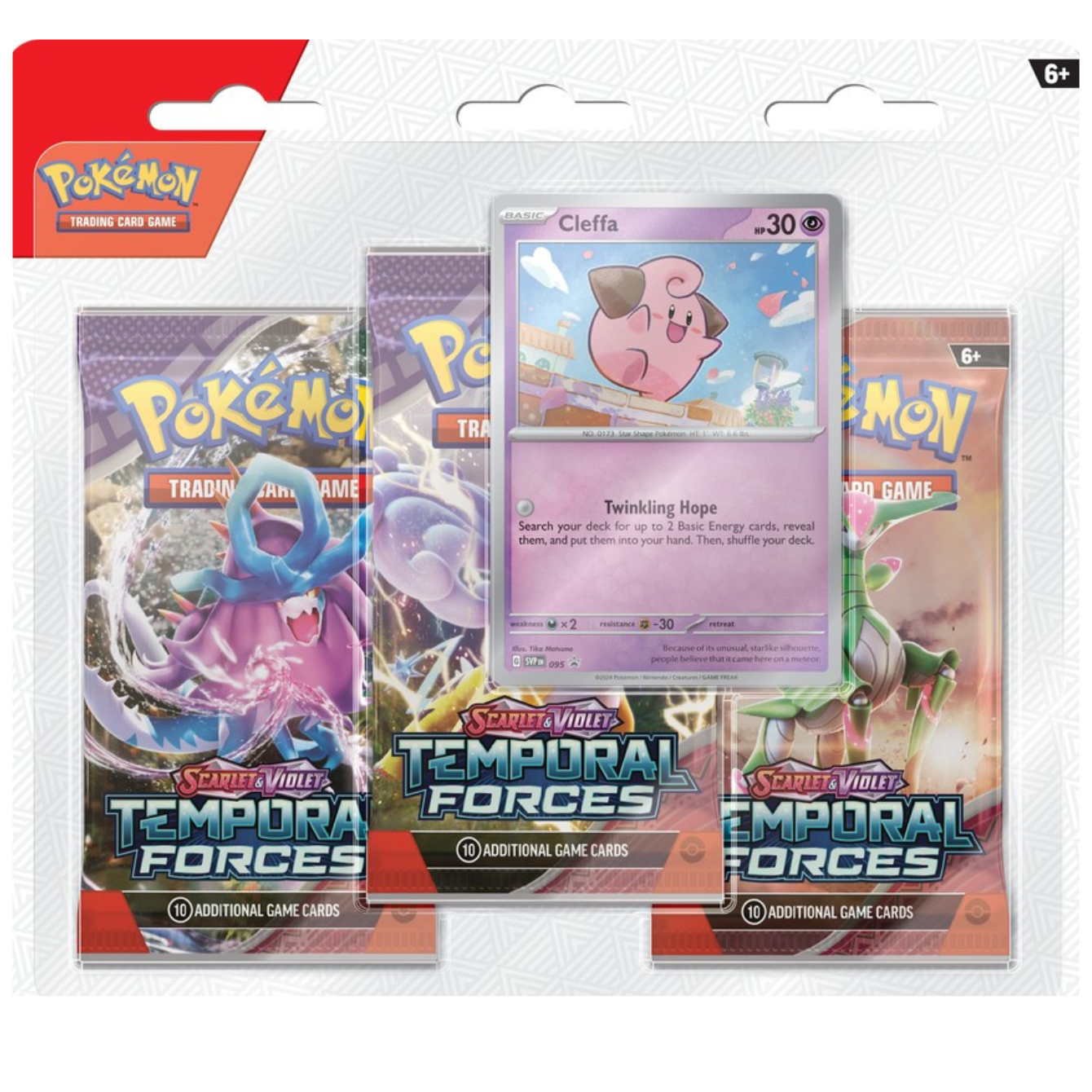 Pokemon Scarlet and Violet 5 Temporal Forces 3-Pack Blister