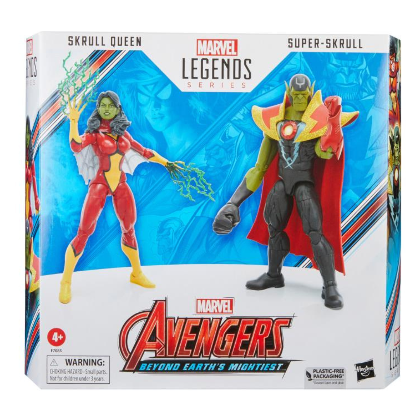The Avengers 60th Anniversary Marvel Legends Skrull Queen and Super Skrull Two-Pack