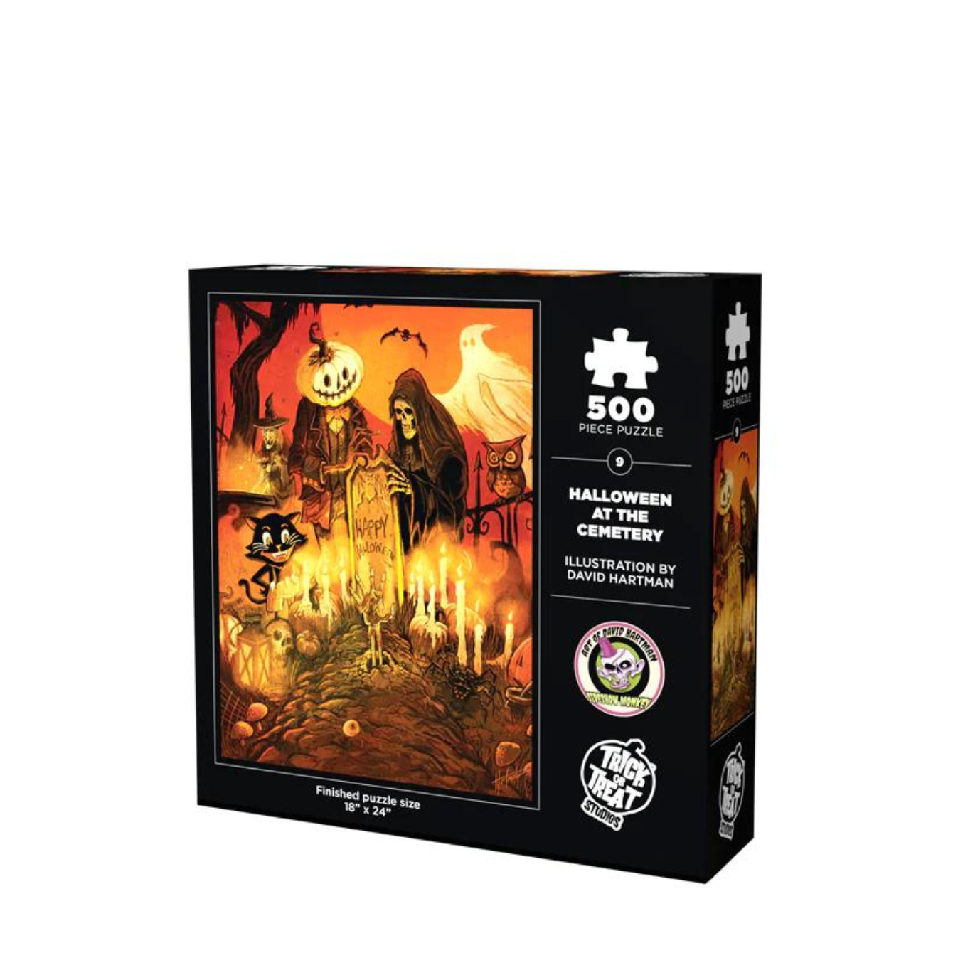 HALLOWEEN AT THE CEMETERY 500 PIECE JIGSAW PUZZLE