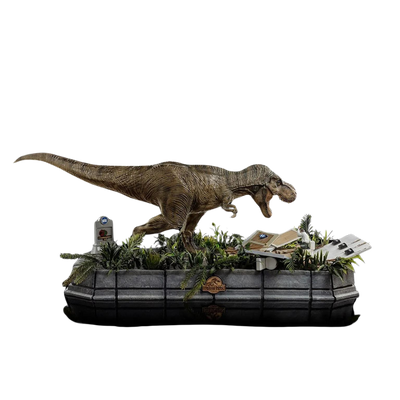 Statue Rex and Donald Gennaro - Jurassic Park - Demi Scale 1/20 - Iron Studios