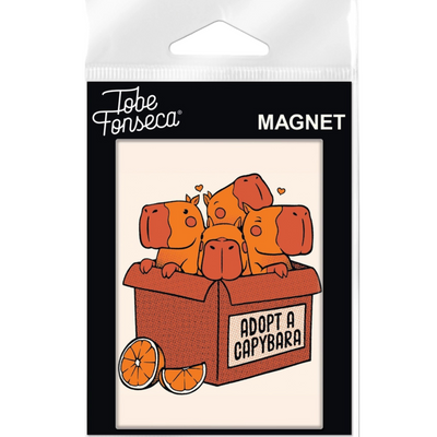 Tobe Fonseca Adopt A Capybara Carded Magnet