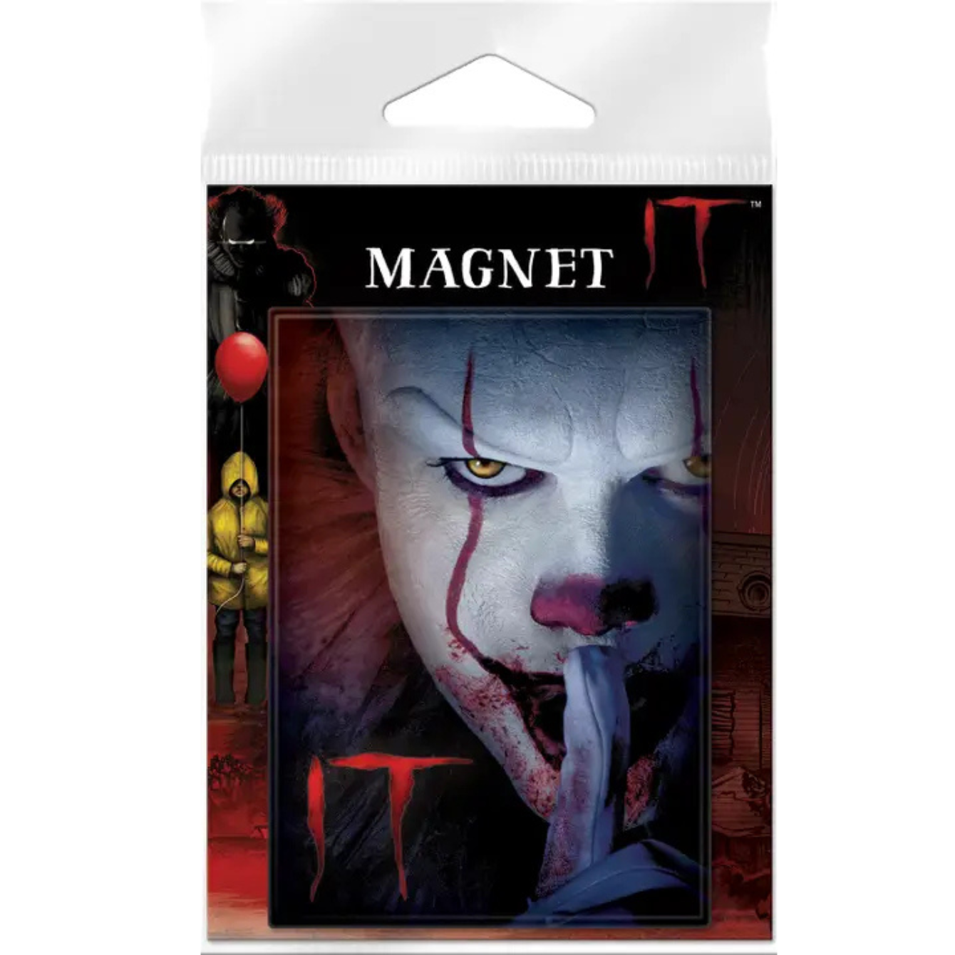 IT 2017 Pennywise and Logo Carded Magnet
