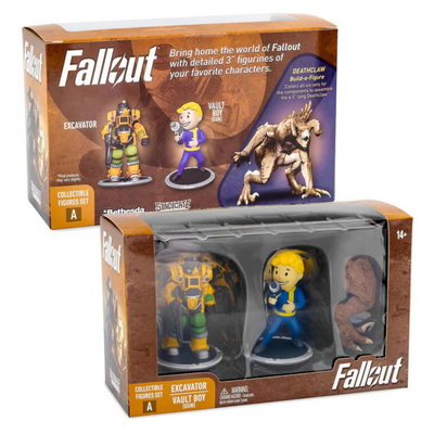 Fallout Excavator and Vault Boy (Gun) Mini Figure Set (Build-a-Figure Deathclaw)