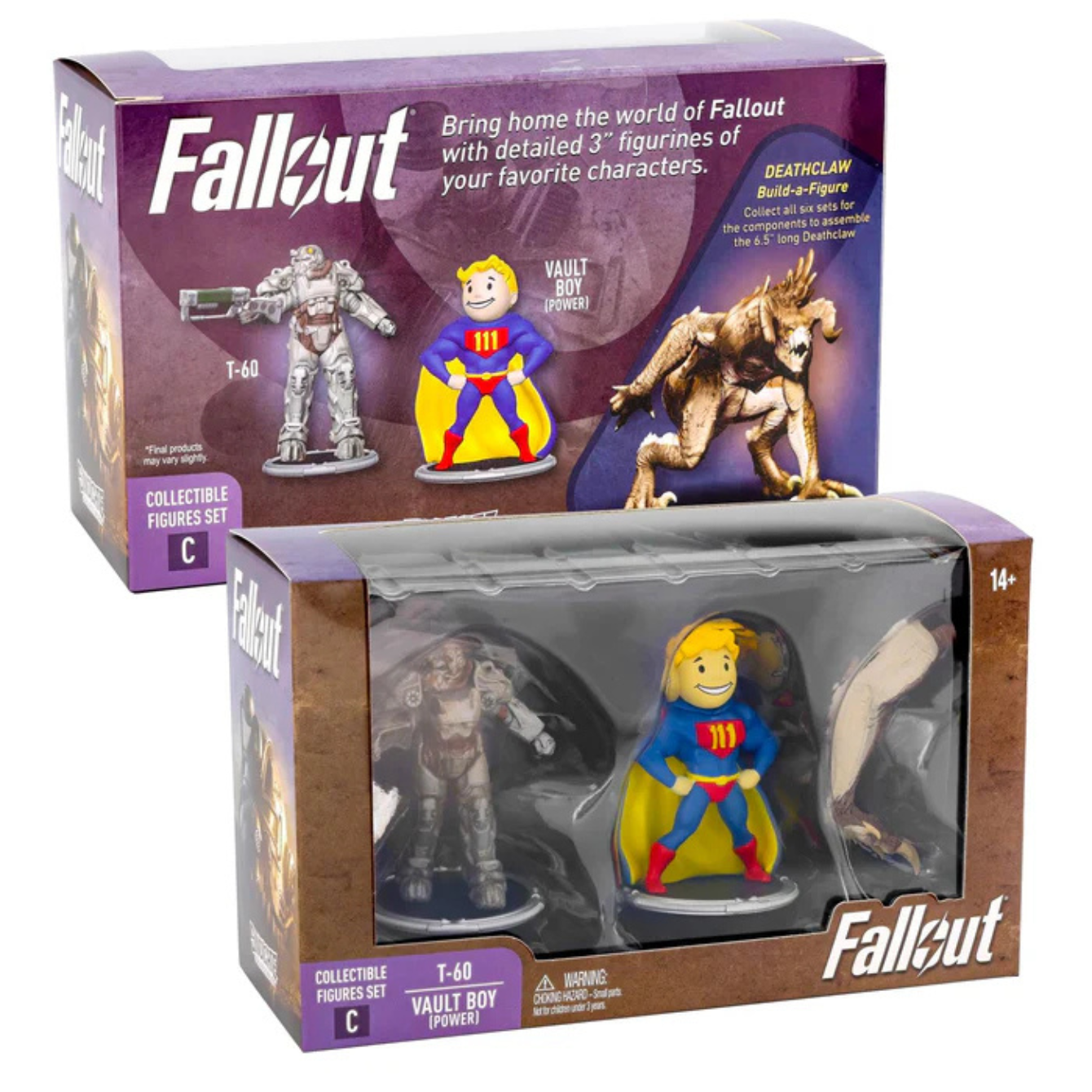 Fallout T-60 and Vault Boy (power) Mini Figure Set (Build A Figure Deathclaw)