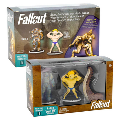Fallout Raider and Vault Boy (Strong) Mini Figure Set (Build a Figure Deathclaw)