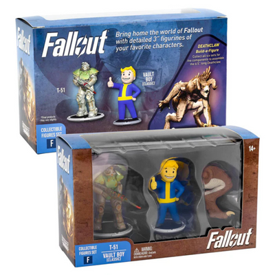 Fallout T-51 and Vault Boy (Classic) Mini Figure Set (Build a Figure Deathclaw)