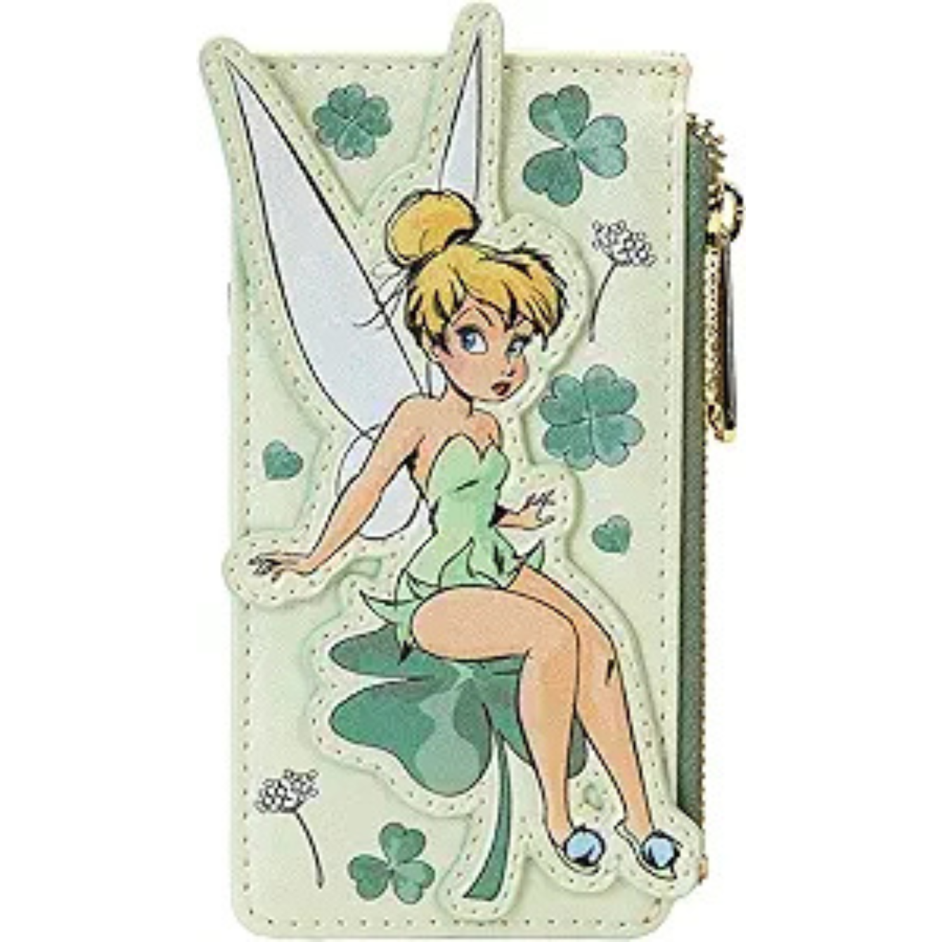 Loungefly Tinkerbell Four Leaf Clover Accordion Cardholder