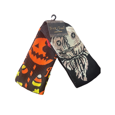 Trick R Treat Halloween Sayings Socks