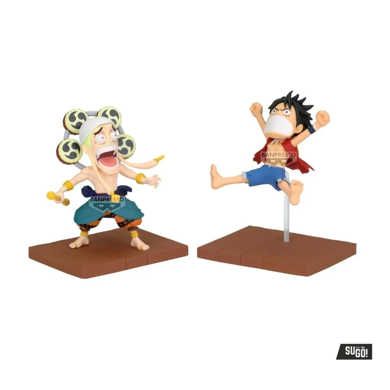 Banpresto One Piece Luffy & Enel WCF-Log Stories 7cm PVC Figure