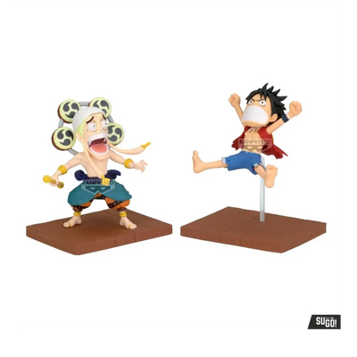 Banpresto One Piece Luffy & Enel WCF-Log Stories 7cm PVC Figure