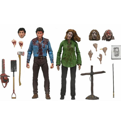Evil Dead - 7” Scale Action Figure - Ultimate Bloody Ash & Cheryl Williams 2 Pack