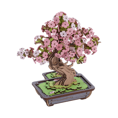 Rolife Sakura Bonsai DIY Wooden 3D Puzzle