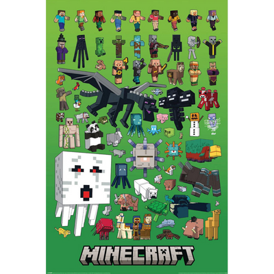 Minecraft - Character Montage - Regular Poster