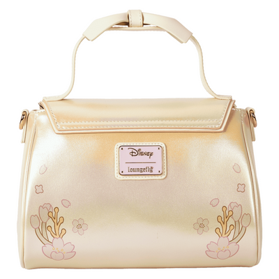 Loungefly Stitch & Angel Cherry Blossom Bow Handle Crossbody Bag